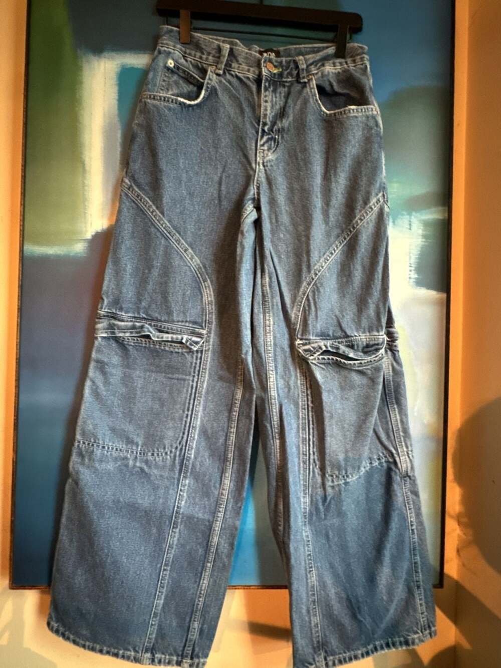 BDG Urban Outfitters Skater Baggy Cargo Denim Jeans